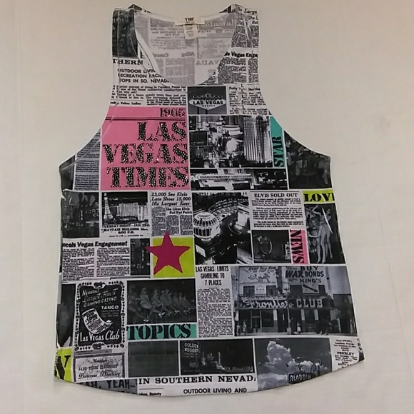 New YMF SLEEVELESS TOP L W/MULTI COLOR ST#1111 - Picture 2 of 8